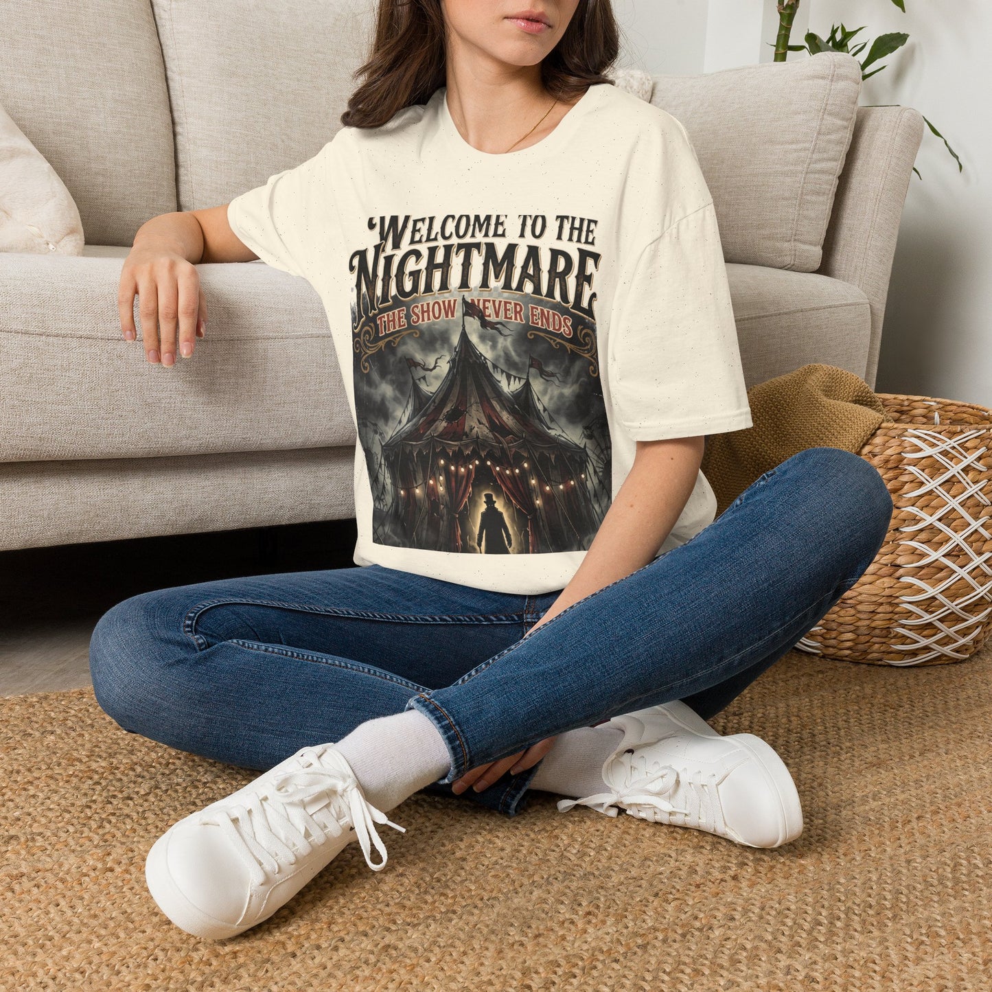 Welcome to the Nightmare T-Shirt — Horror Carnival Graphic Tee