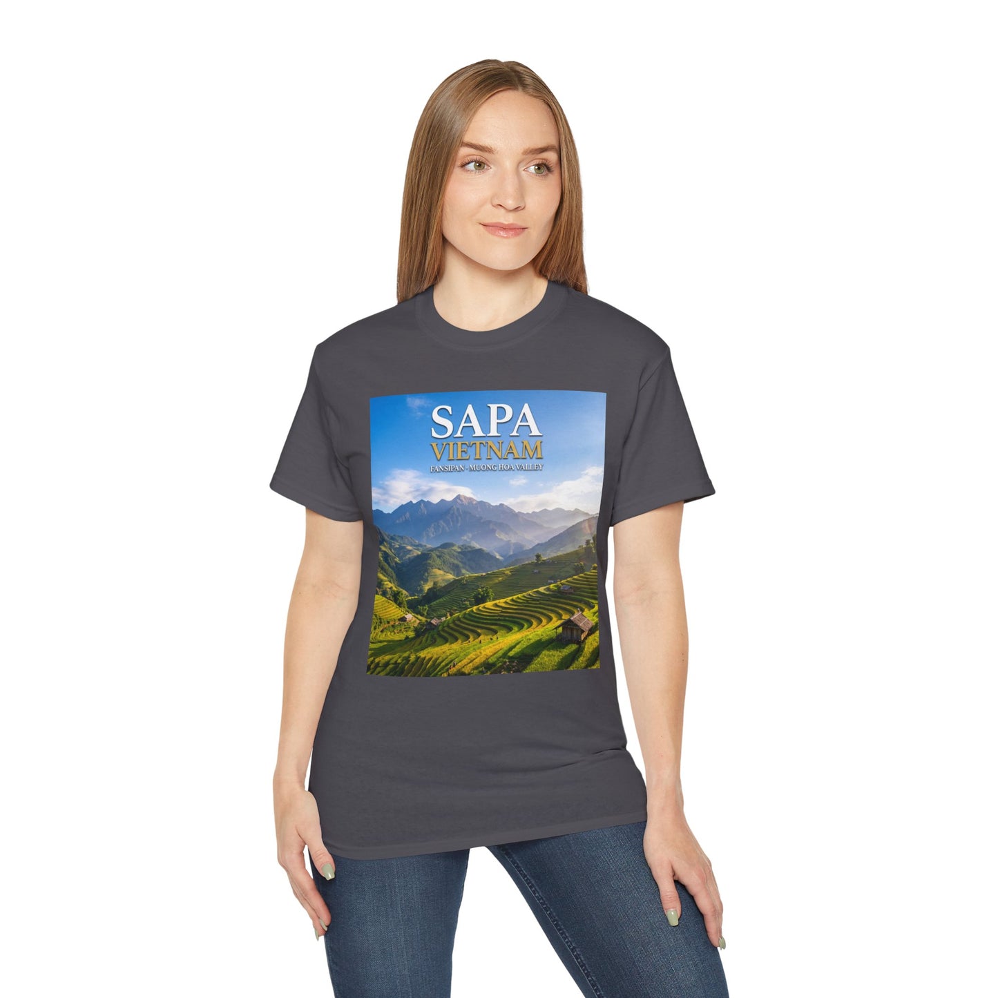 Sapa Vietnam Scenic Tee — Terraced Rice Field Travel T‑Shirt