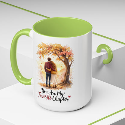You Are My Favorite Chapter Romantic Autumn Coffee Mug