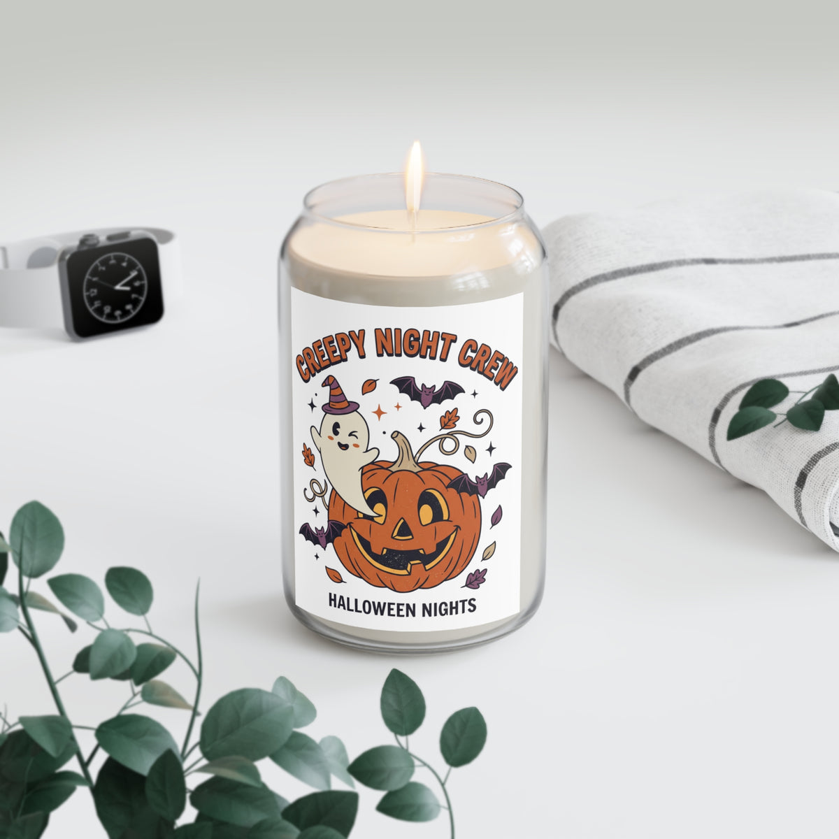Halloween Nights Scented Soy Candle — "Creepy Night Crew" 13.75oz