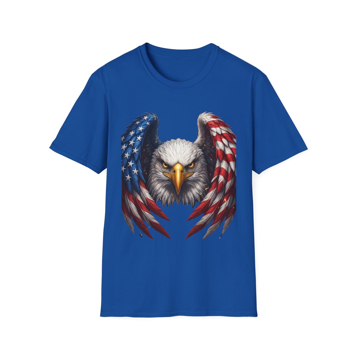 Patriotic Eagle T-Shirt — American Flag Wings Graphic