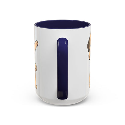 Dabbing Pug Coffee Mug — Cute Dog Accent Mug (11/15 oz)