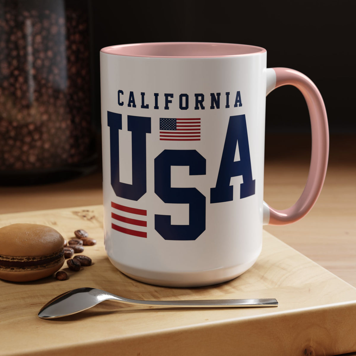 USA California Coffee Mug — Patriotic Accent 11/15oz