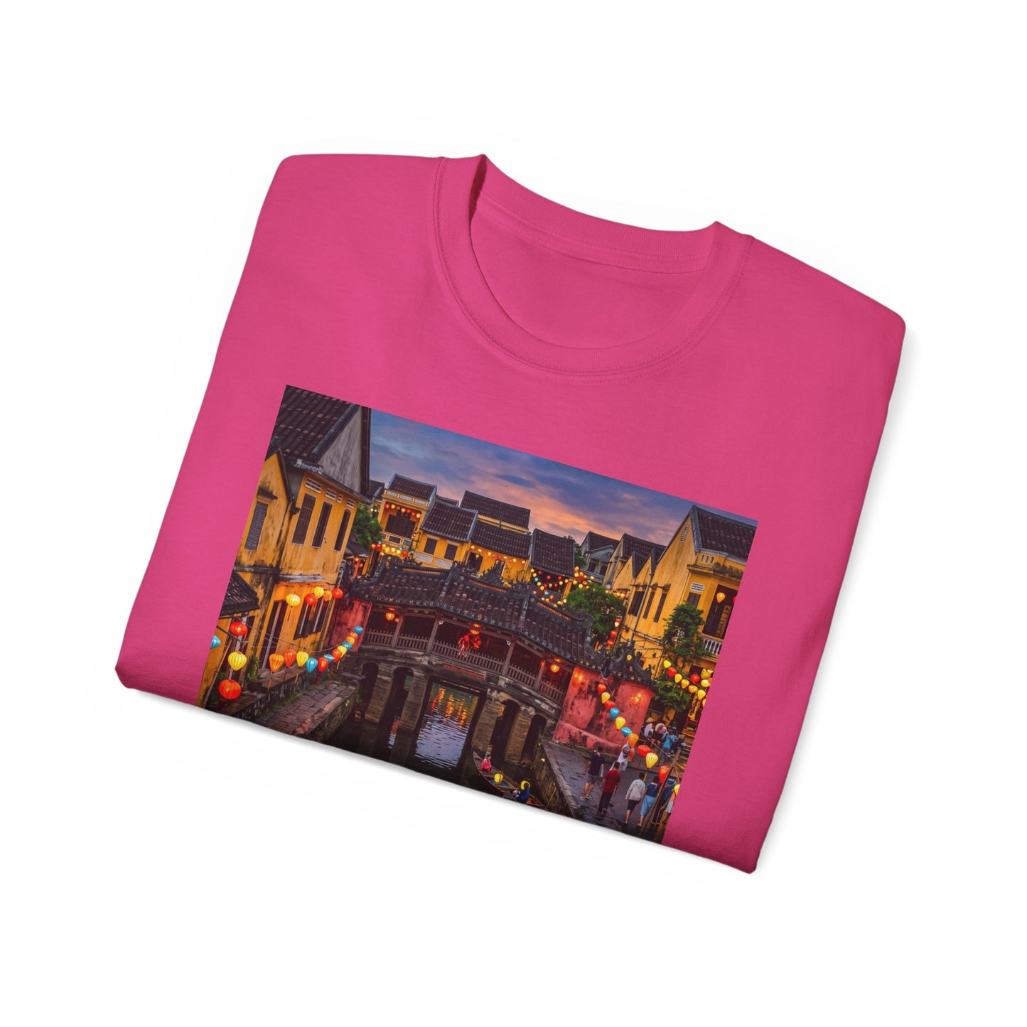 Hoi An Vietnam Travel T-Shirt — Ancient Town Night Scene Tee