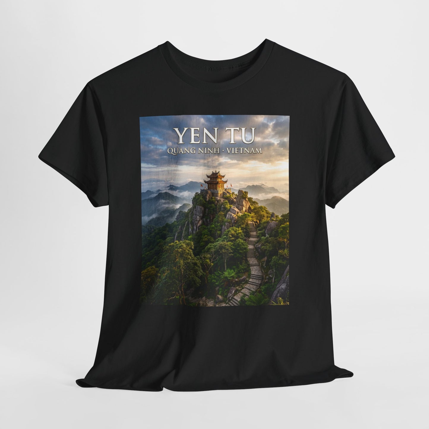 Yen Tu Mountain Scenic Tee – 'YEN TU: Listen to the Silence' Travel Photography T-Shirt