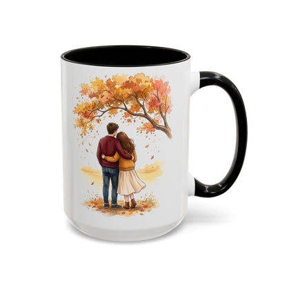 Autumn Couple Under Tree Coffee Mug