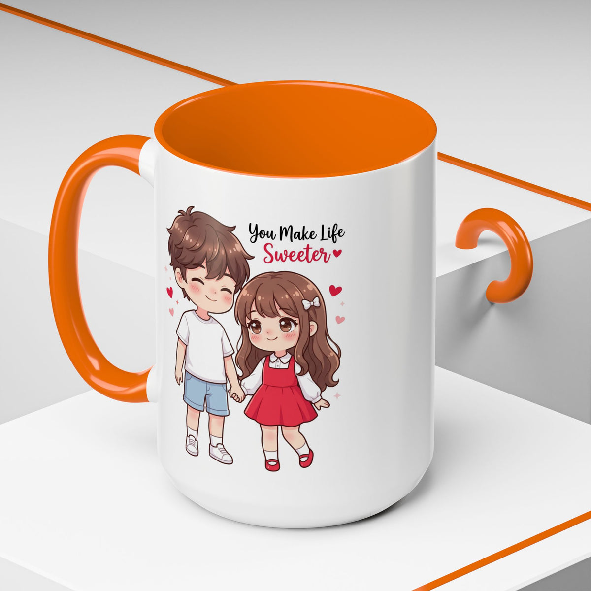 You Make Life Sweeter Couple Coffee Mug