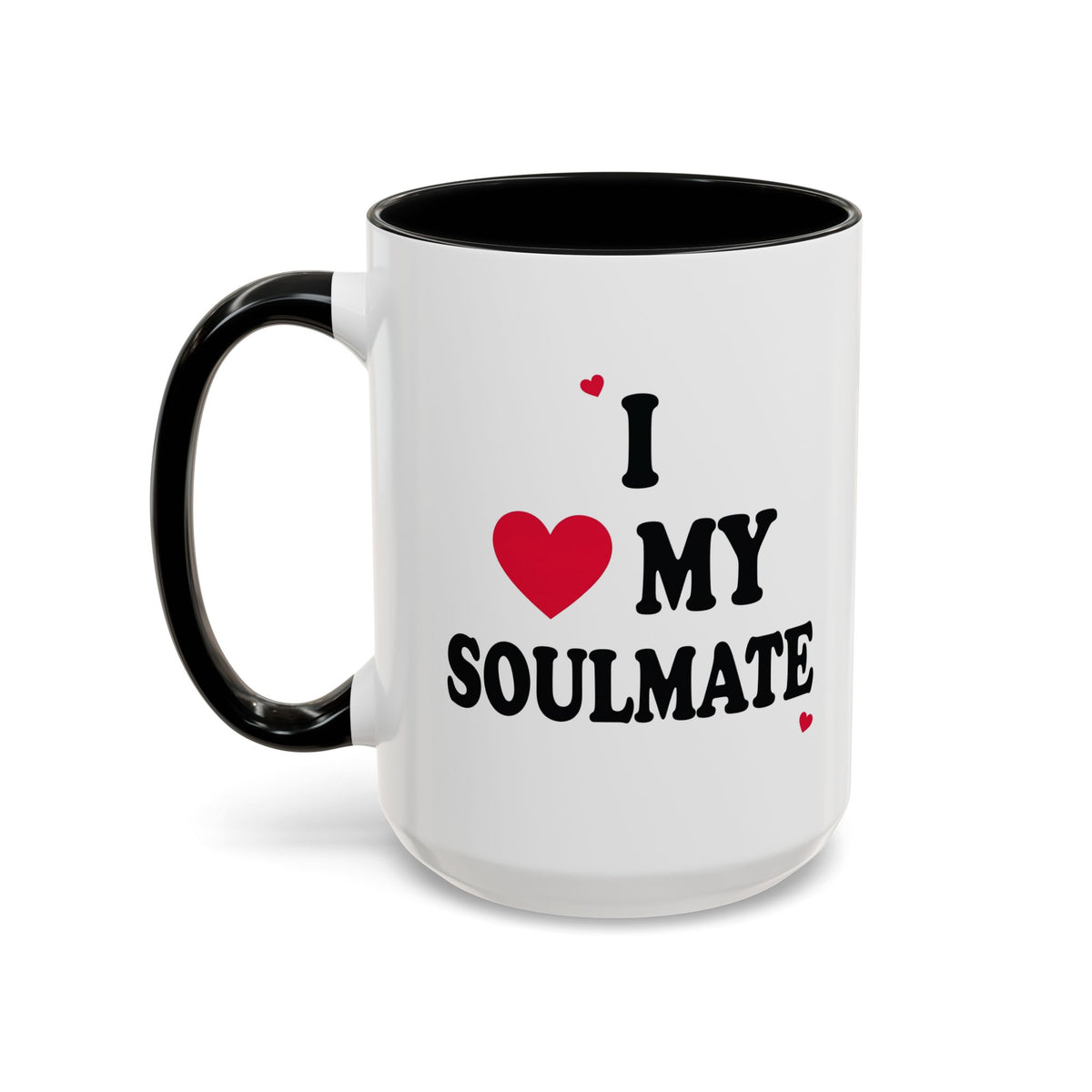I Love My Soulmate Accent Coffee Mug