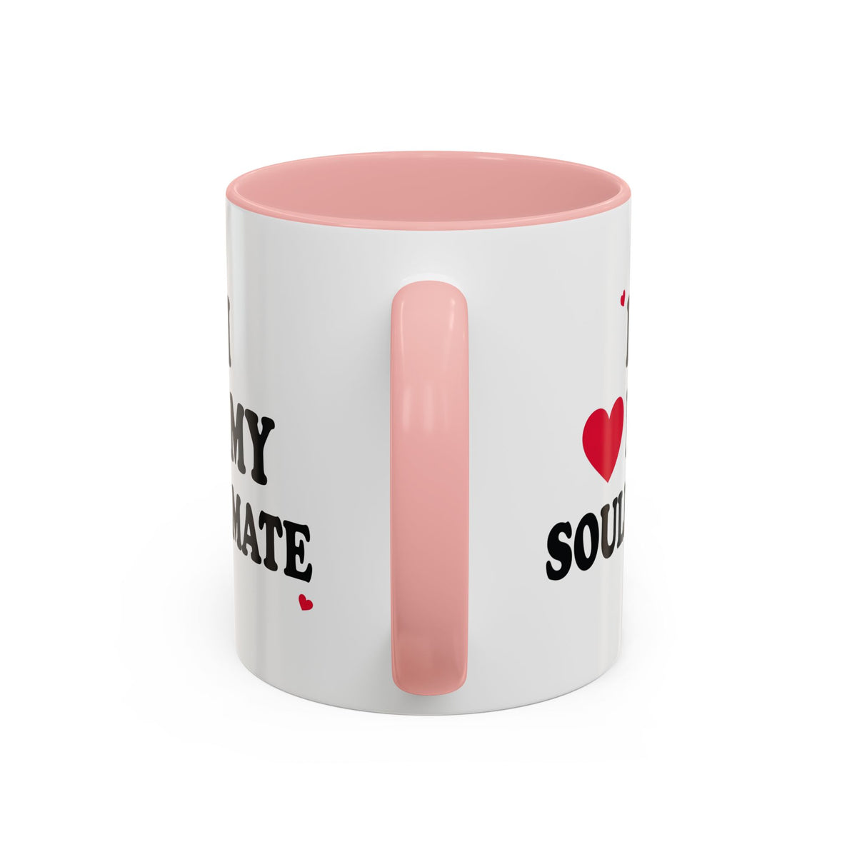 I Love My Soulmate Accent Coffee Mug