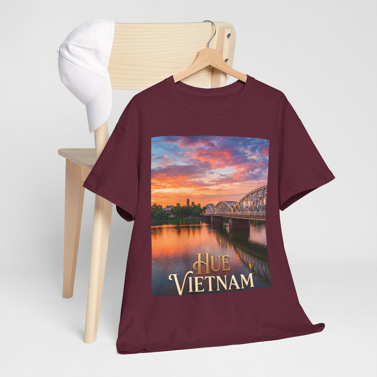 Hue Vietnam Sunset T-Shirt - Scenic Travel Souvenir Tee