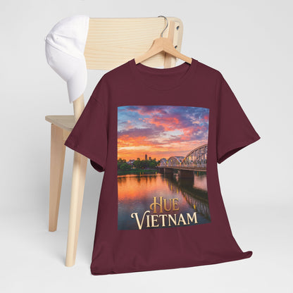 Hue Vietnam Sunset T-Shirt - Scenic Travel Souvenir Tee