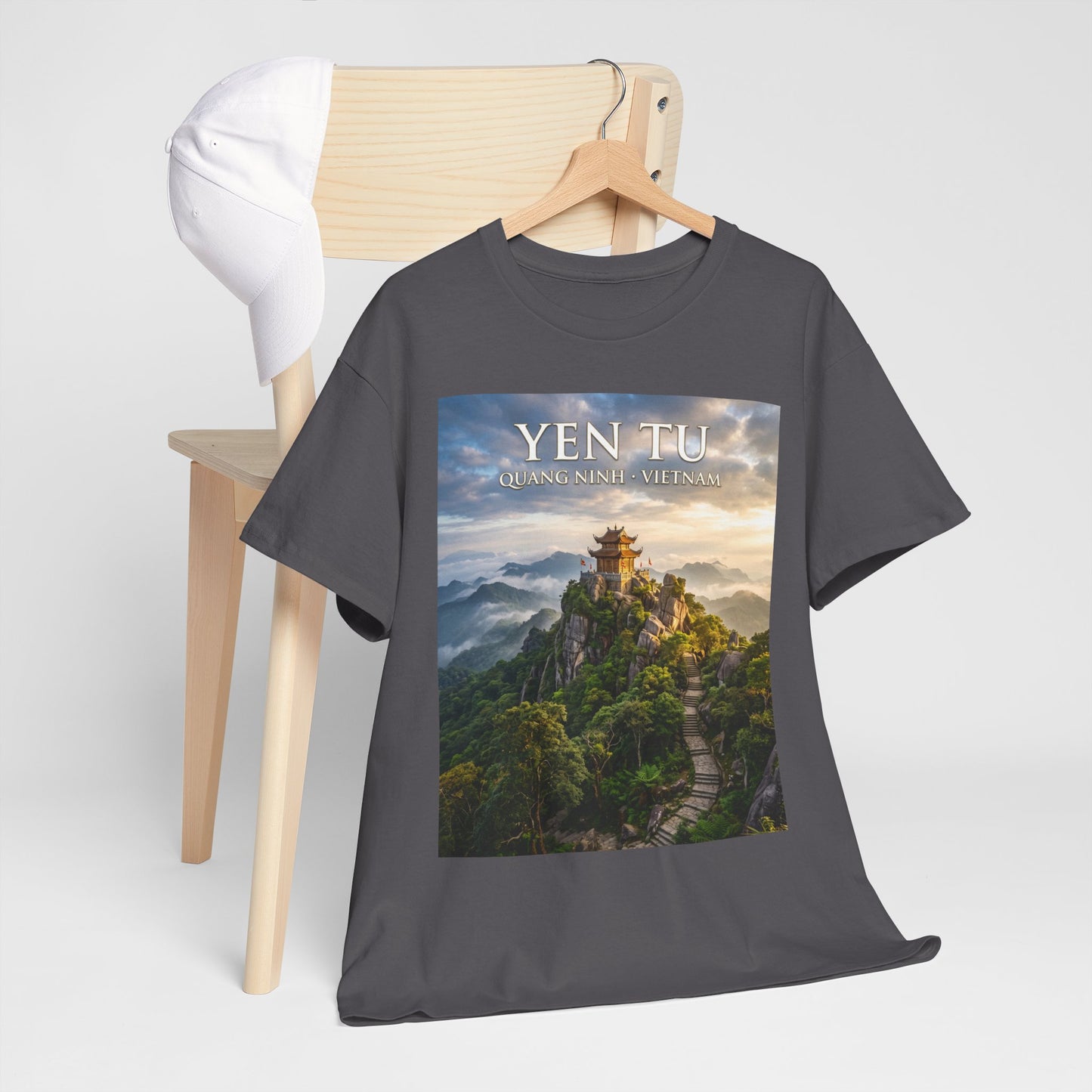 Yen Tu Mountain Scenic Tee – 'YEN TU: Listen to the Silence' Travel Photography T-Shirt