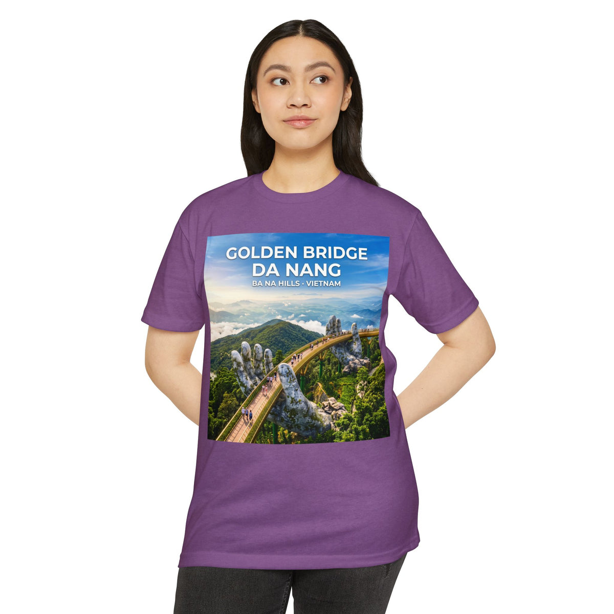 Golden Bridge Da Nang T-Shirt — Vietnam Travel Souvenir Tee