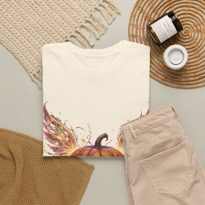 Halloween Pumpkin Tee — Winged Jack-O'-Lantern Graphic Shirt