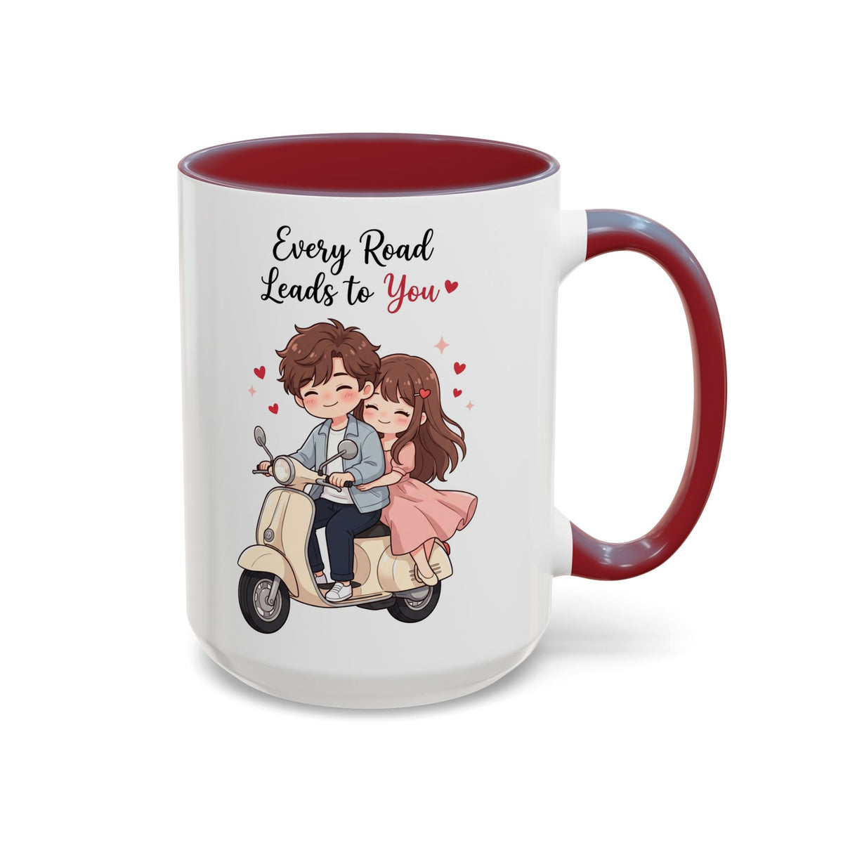 Every Road Leads to You Romantic Couple Coffee Mug
