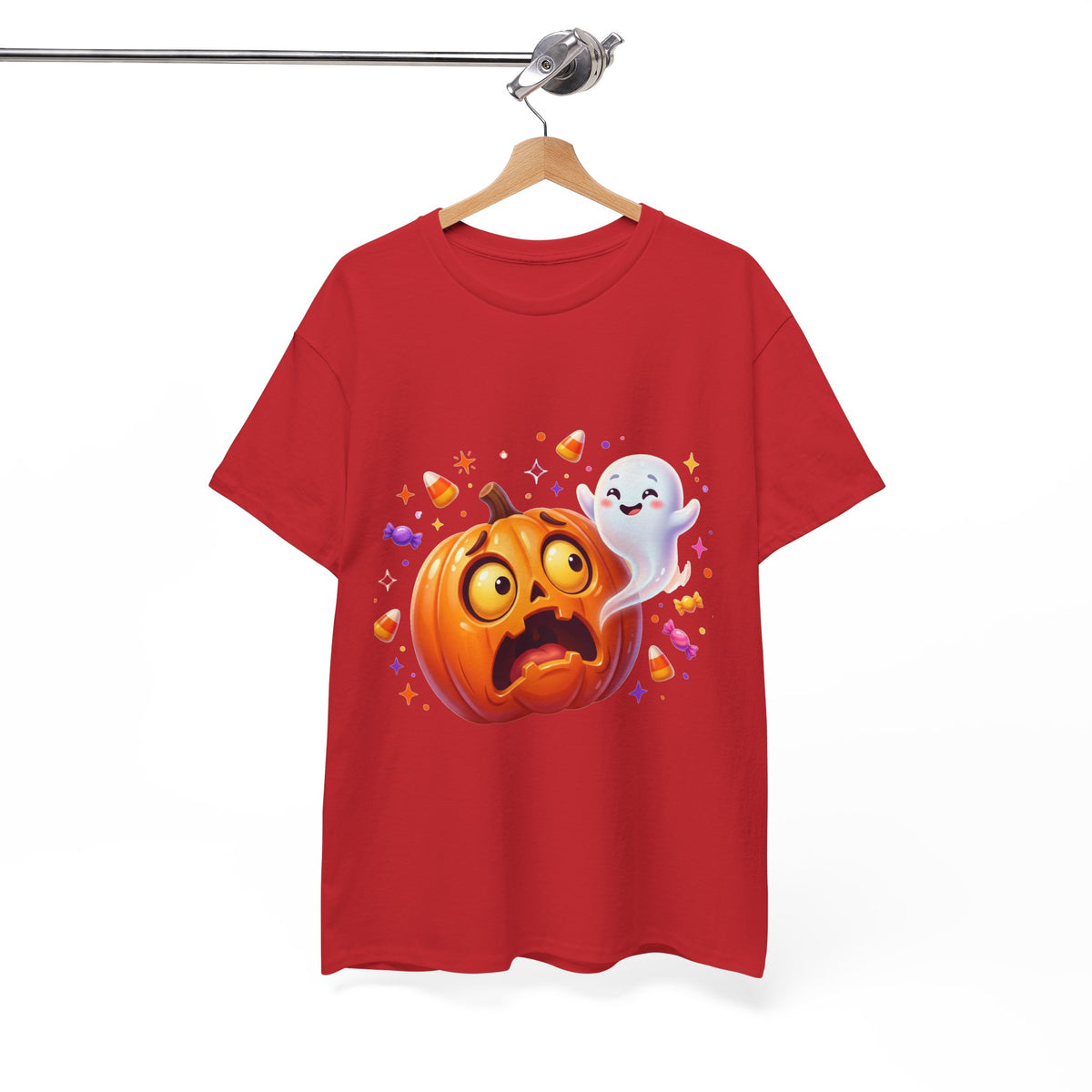 Halloween Pumpkin & Friendly Ghost T-Shirt
