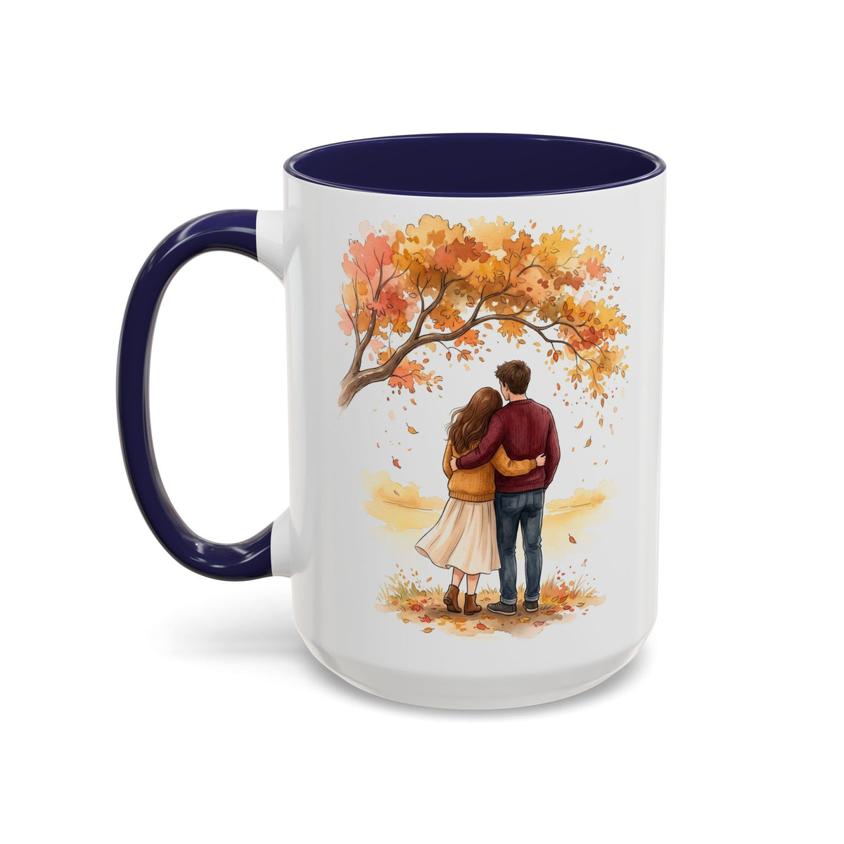 Autumn Couple Under Tree Coffee Mug