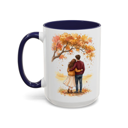 Autumn Couple Under Tree Coffee Mug