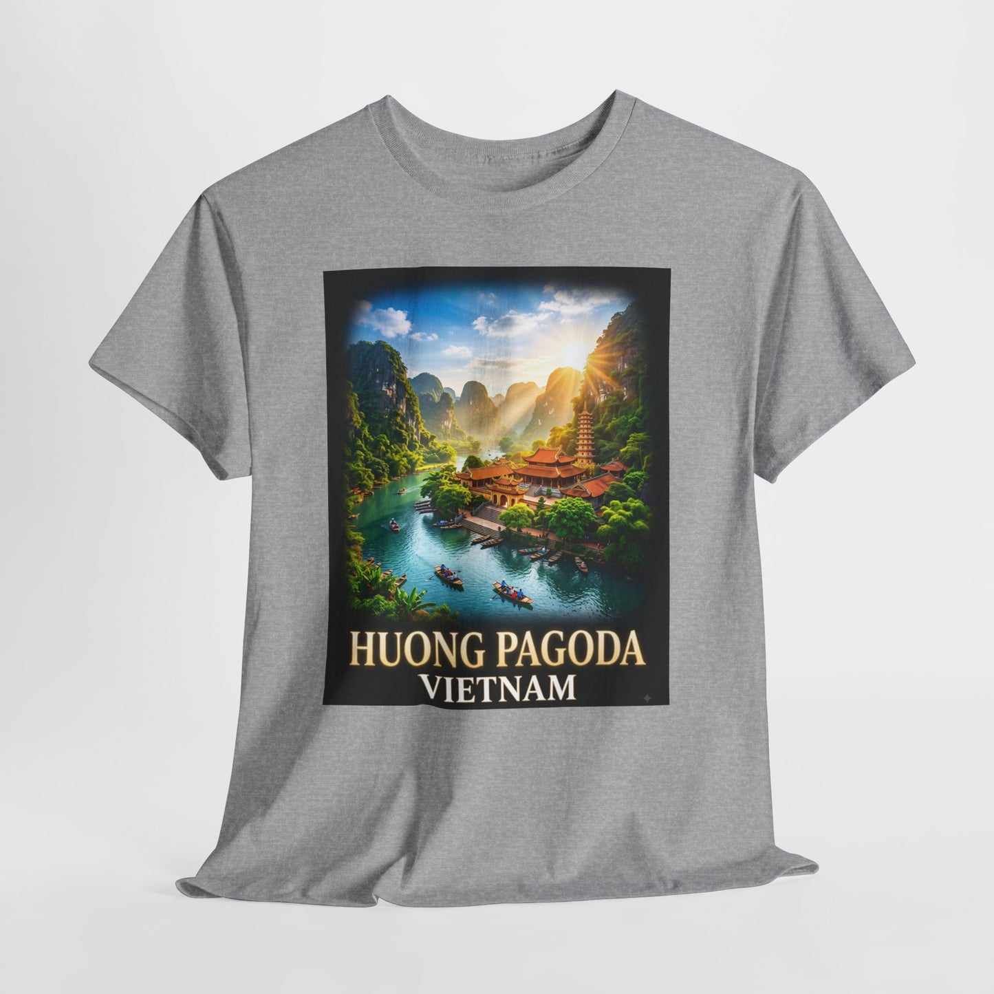 Huong Pagoda Vietnam Tee — Scenic Travel Poster T-Shirt
