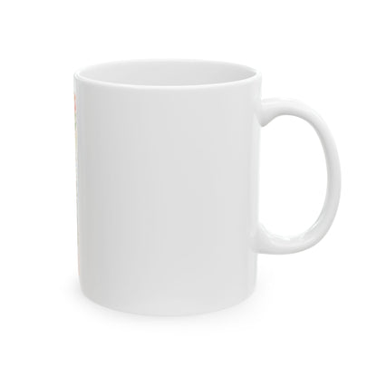 Graduation Mug - "She Did It!" Floral Celebration Ceramic Coffee Cup (11oz & 15oz)