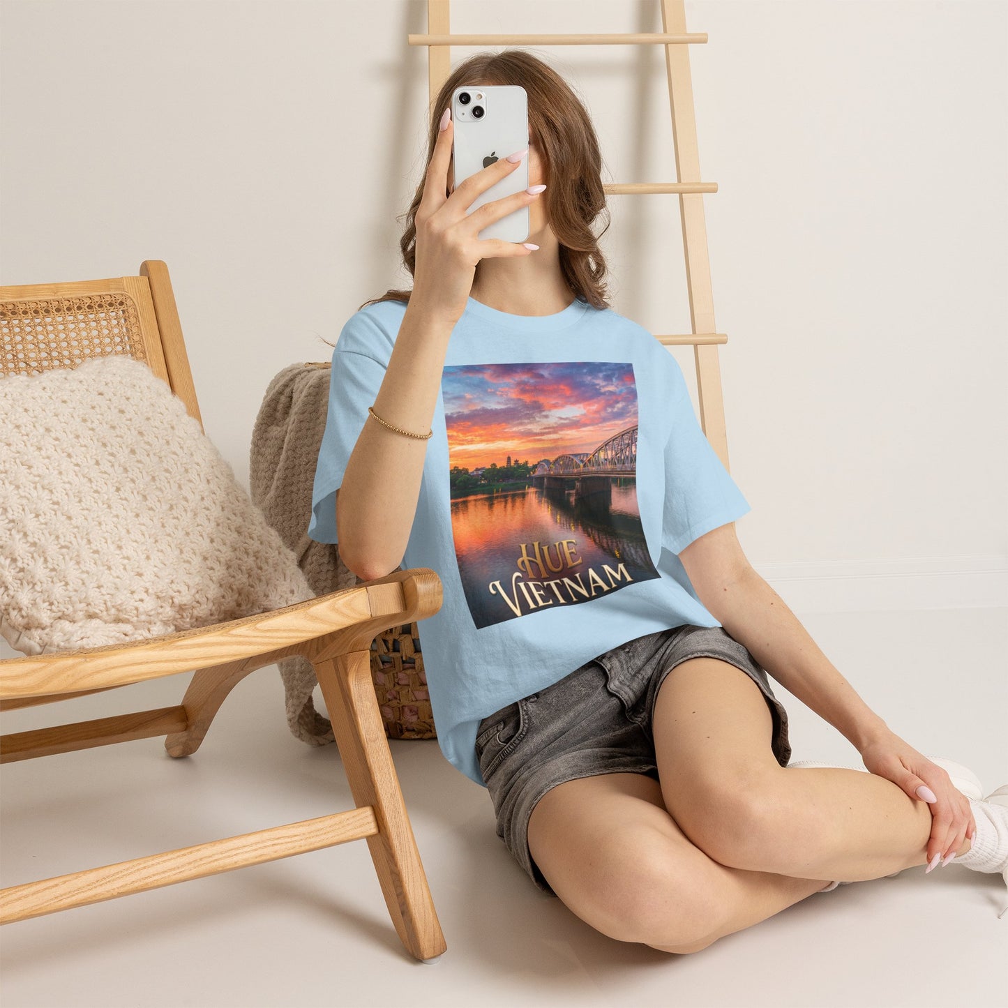 Hue Vietnam Sunset T-Shirt - Scenic Travel Souvenir Tee