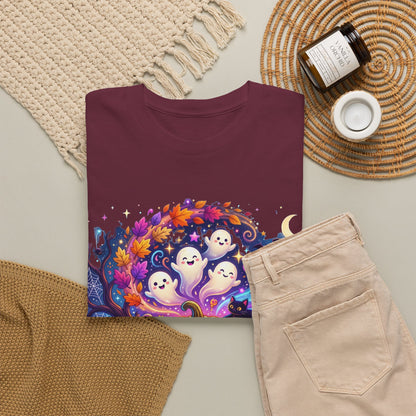 Halloween Pumpkin & Ghosts T-Shirt — Cute Spooky Jack-O'-Lantern Tee