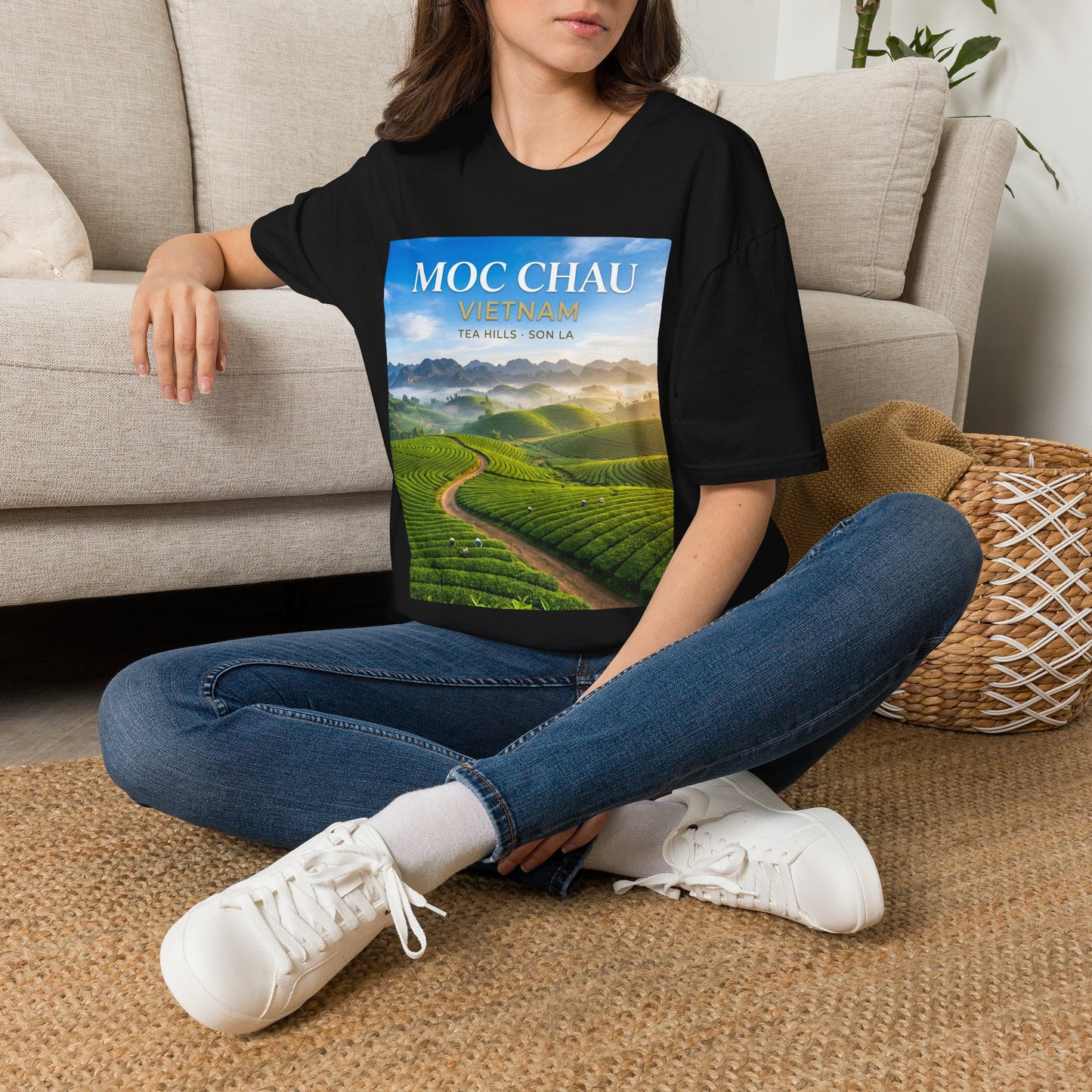 Moc Chau Vietnam Tee – Tea Hills of Son La Scenic Travel T-Shirt