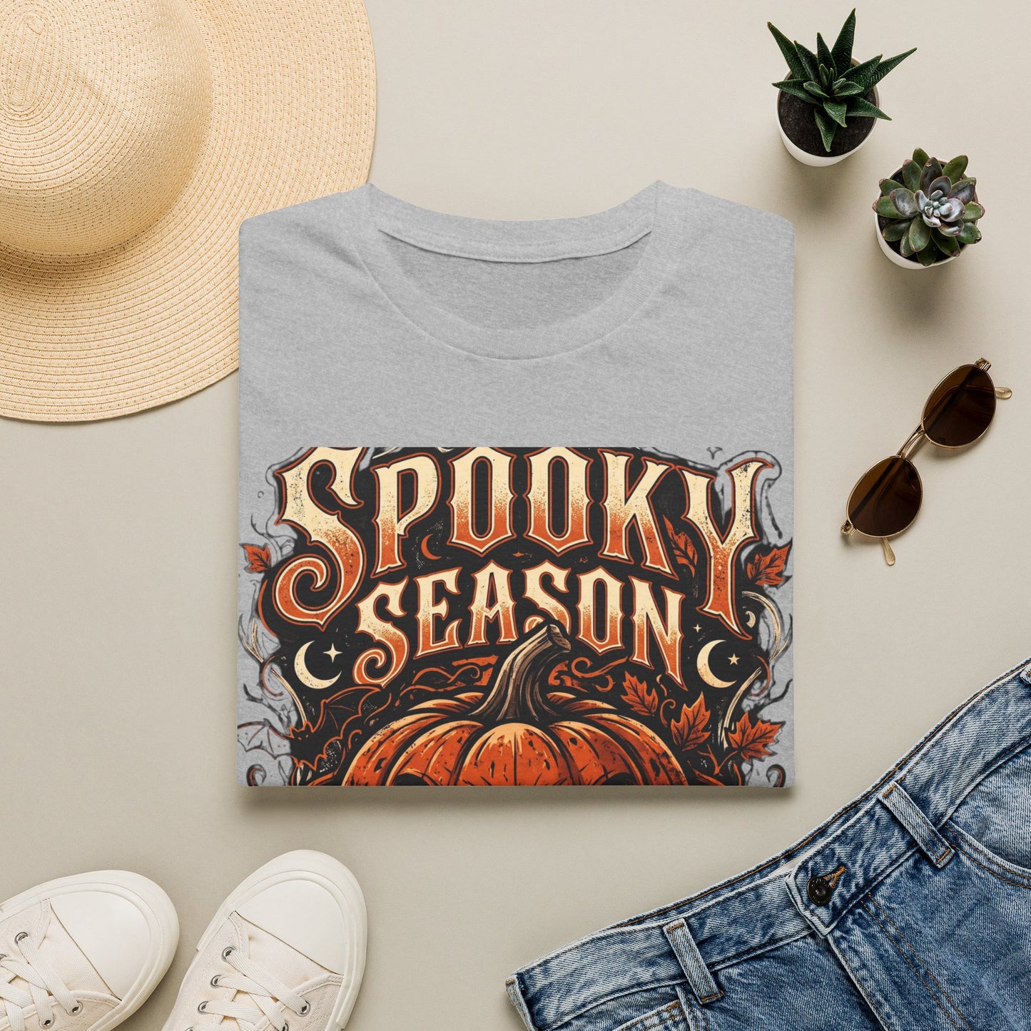 Spooky Season T-Shirt — Vintage Jack-O'-Lantern Halloween Tee