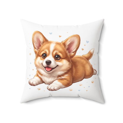Cute Corgi Pillow – Adorable Cartoon Dog Decorative Throw Cushion