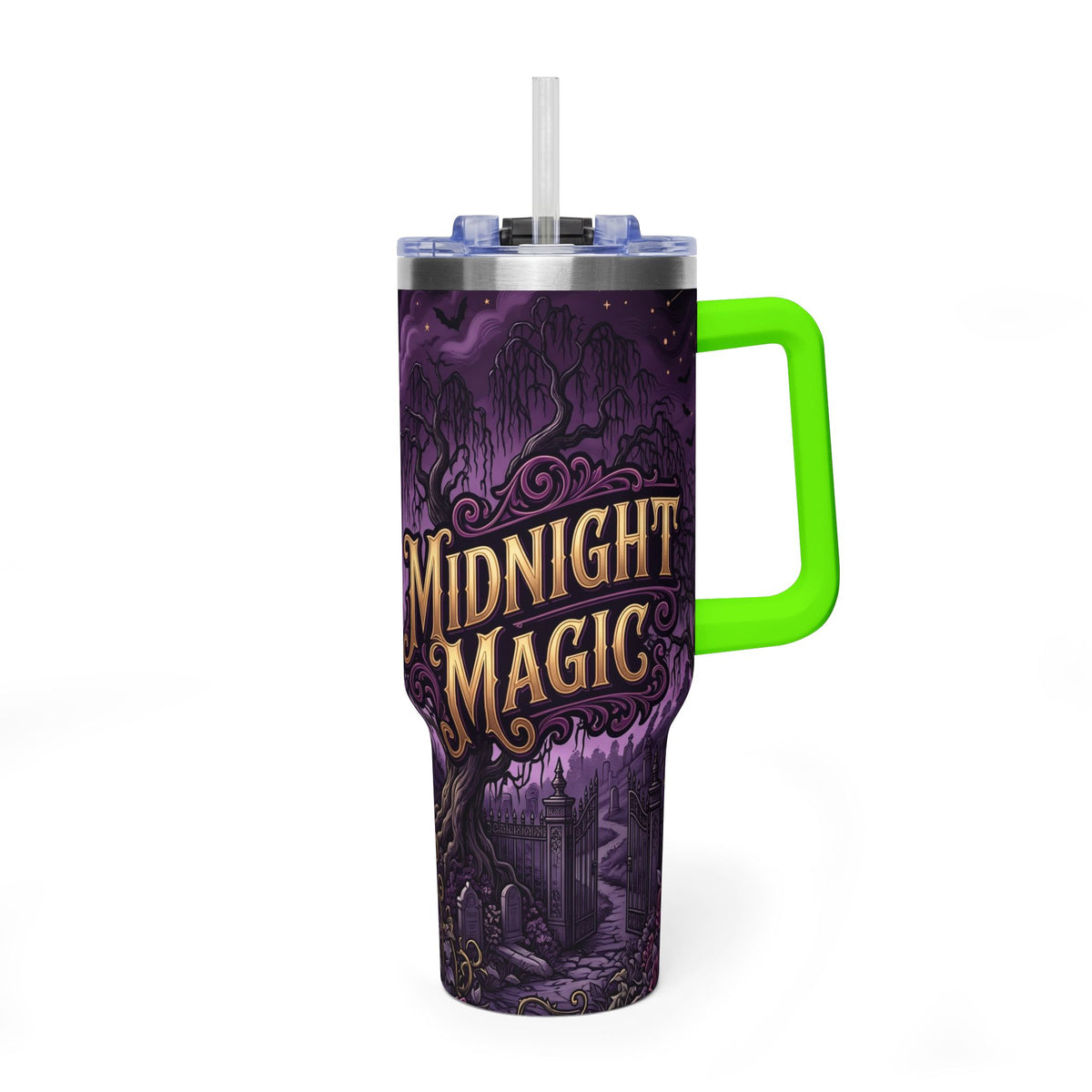 40oz Halloween Haunted Castle Thermal Tumbler