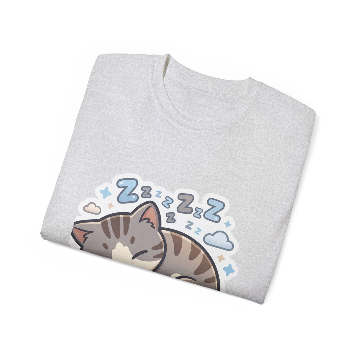 Sleeping Kitty T-Shirt — Cute Sleeping Cat Design (Zzz)
