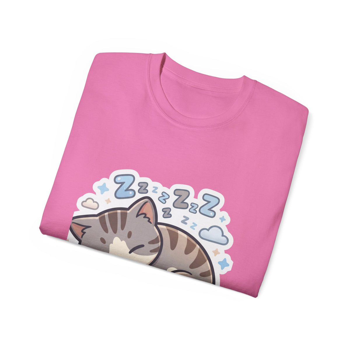Sleeping Kitty T-Shirt — Cute Sleeping Cat Design (Zzz)