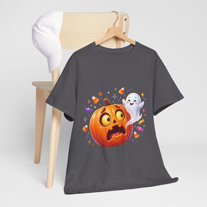 Halloween Pumpkin & Friendly Ghost T-Shirt