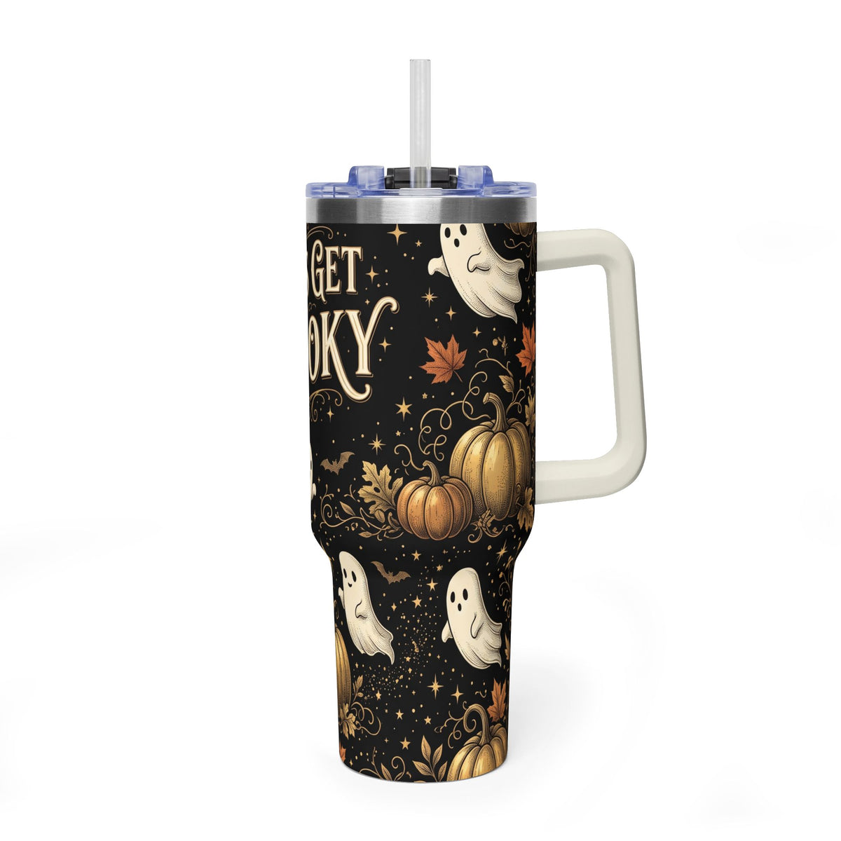 Let’s Get Spooky Halloween Ghosts 40oz Tumbler