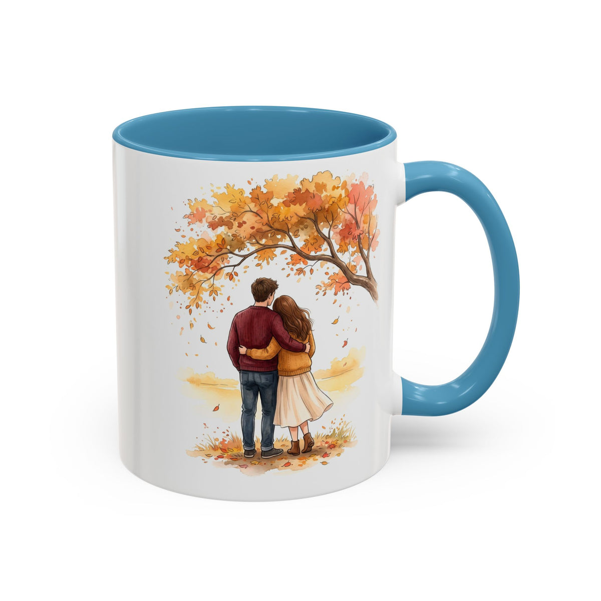 Autumn Couple Under Tree Coffee Mug