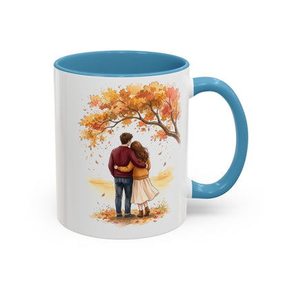 Autumn Couple Under Tree Coffee Mug