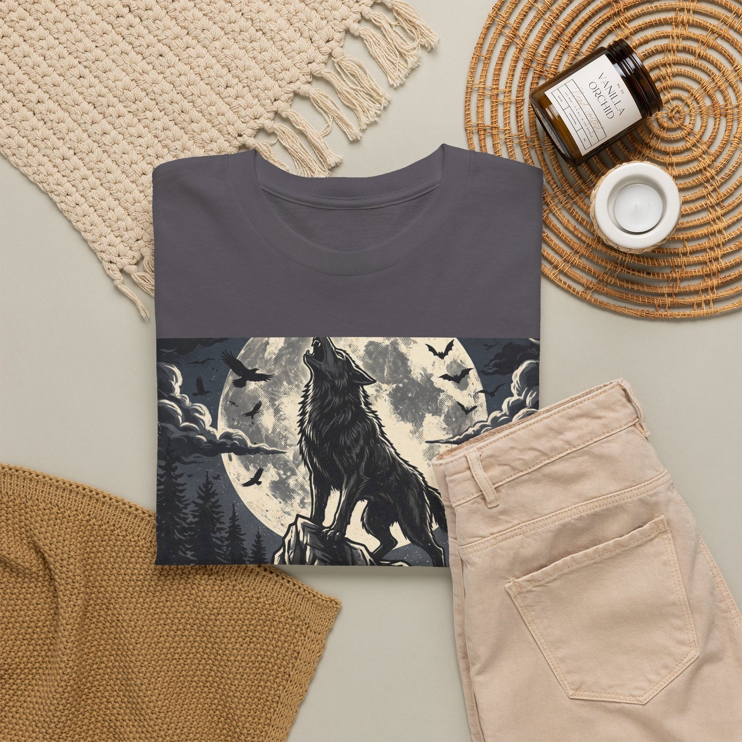 Full Moon Fever Wolf T-Shirt — 'Wild After Dark' Graphic Tee