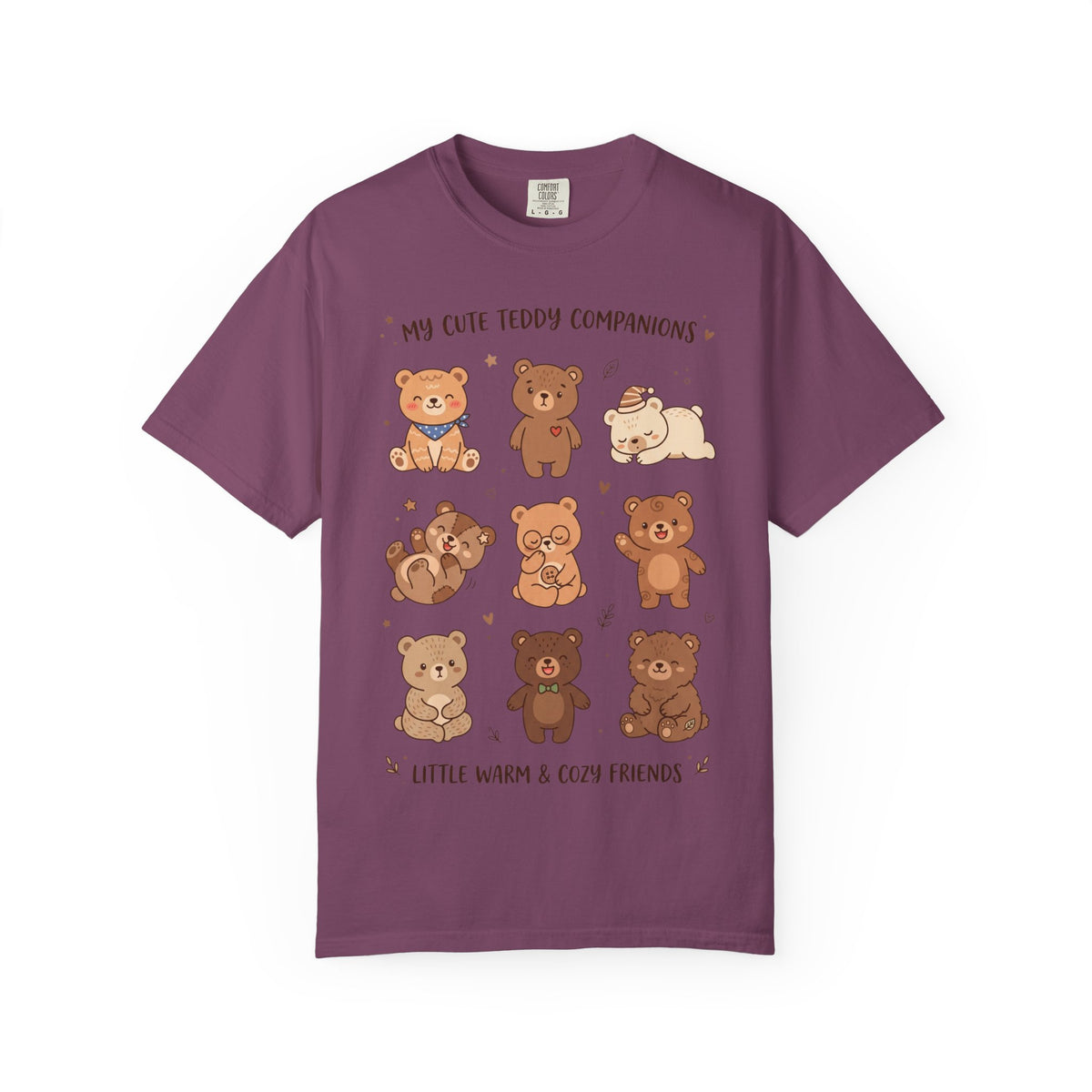 T-Shirt — Cute Teddy Companions Graphic Tee ("My Cute Teddy Companions — Little Warm & Cozy Friends")