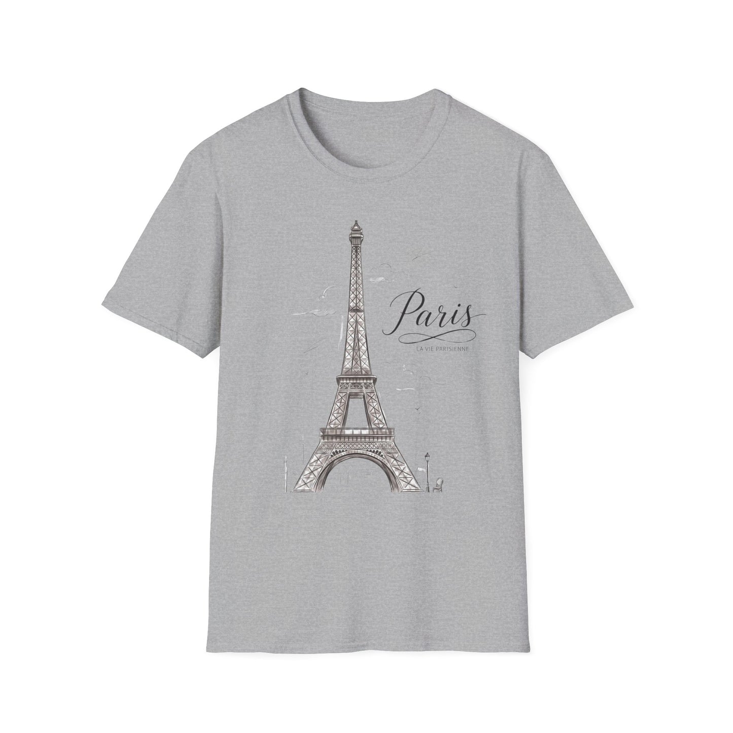 Paris Eiffel Tower T-Shirt — Vintage Sketch Travel Tee