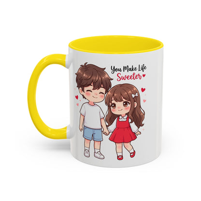 You Make Life Sweeter Couple Coffee Mug