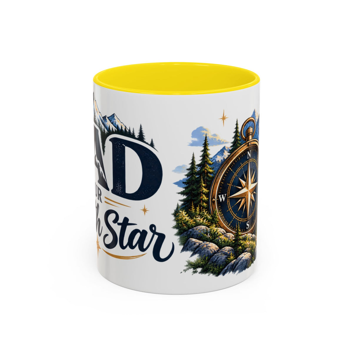 Adventure Compass Mountain Coffee Mug