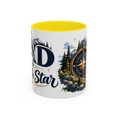 Adventure Compass Mountain Coffee Mug