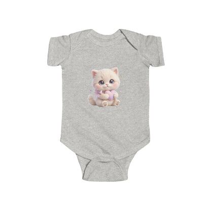 Cute Kitten Baby Bodysuit – Adorable Plush Cat Infant Onesie
