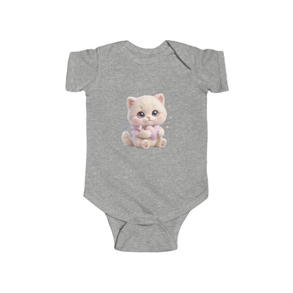 Cute Kitten Baby Bodysuit – Adorable Plush Cat Infant Onesie