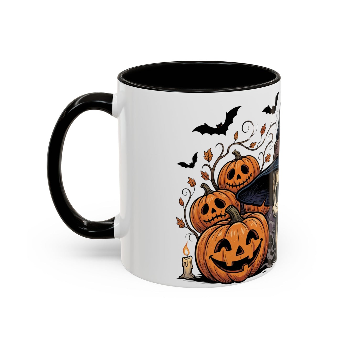 Halloween Skull & Jack-o'-Lantern Mug (11oz/15oz)