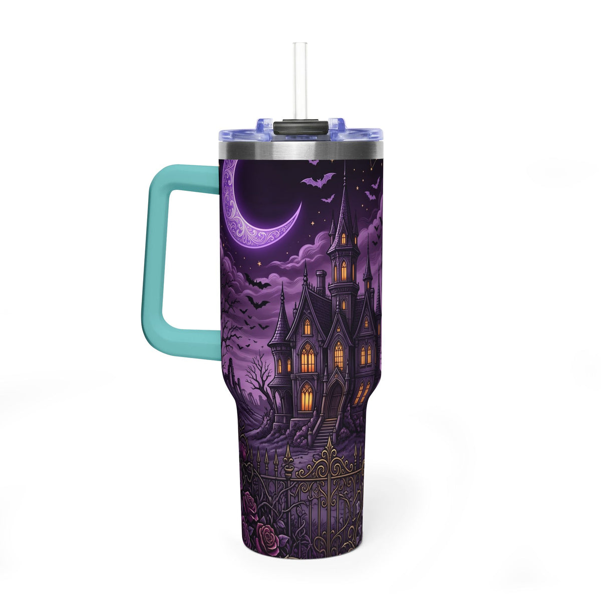 40oz Halloween Haunted Castle Thermal Tumbler