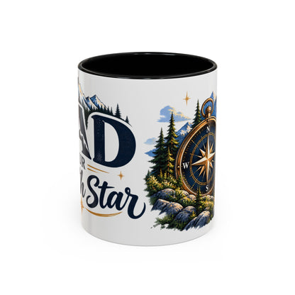 Adventure Compass Mountain Coffee Mug