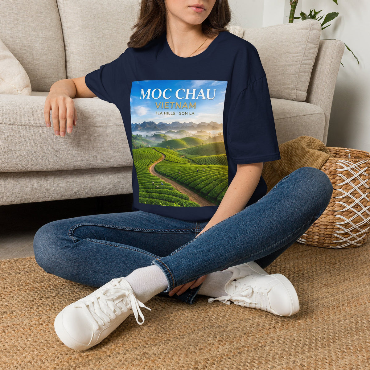 Moc Chau Vietnam Tee – Tea Hills of Son La Scenic Travel T-Shirt