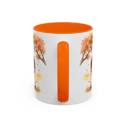 Autumn Couple Under Tree Coffee Mug