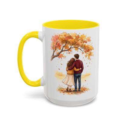 Autumn Couple Under Tree Coffee Mug